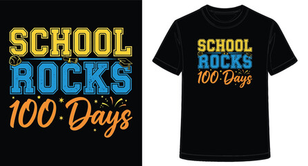 Celebrate 100 Days of School with this Cool TShirt Design for Students and Teachers