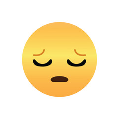 Fototapeta premium Sad Face emoji face. Disappointment emoticon .