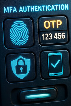 Multi-Factor Authentication (MFA) and Multi-Level Security Implementation Depicting Advanced Identity Verification, Access Control, Data Protection, and Cybersecurity StrategieS