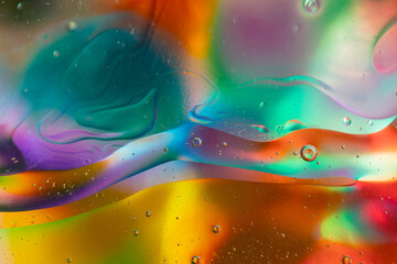 Abstract color journey with vibrant swirling hues