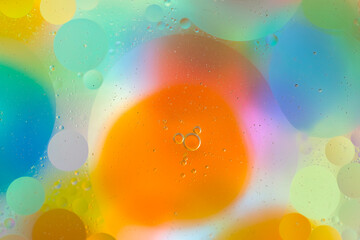 Kaleidoscope of vibrant colors in abstract circles