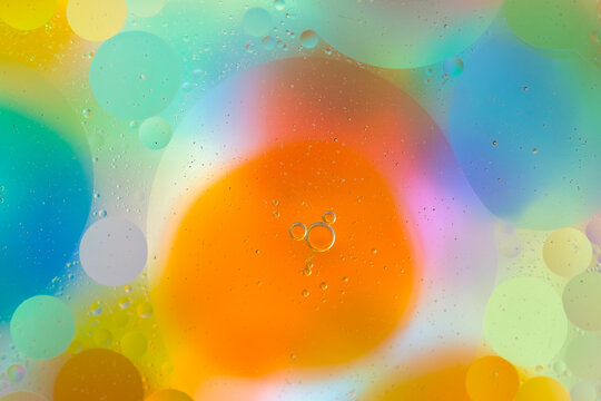 Kaleidoscope of vibrant colors in abstract circles - Powered by Adobe