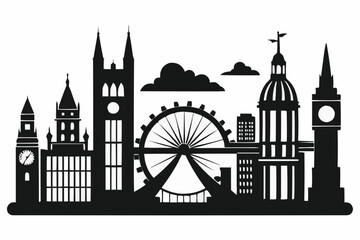 london skyline silhouette