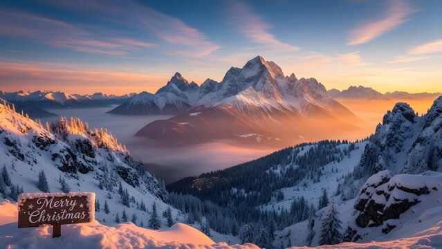 sunrise in the mountains