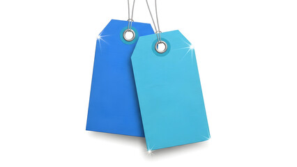 blue paper tag