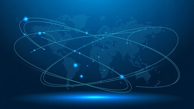 Dynamic global network connections spanning the world seamlessly