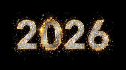 Silver and Gold New Year 2025 