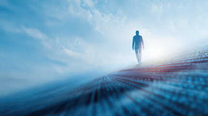 Reflecting on life a journey into term life insurance decisions urban landscape conceptual imagery futuristic environment