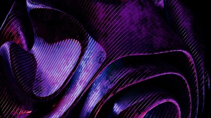 Abstract Purple Wave Pattern. Modern abstract 3D illustration with clean composition and soft lighting. Ideal for technology projects, branding, web design, presentations and social media.