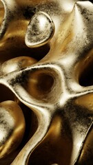 Abstract Gold and Black Texture. Modern abstract 3D illustration with clean composition and soft lighting. Ideal for technology projects, branding, web design, presentations and social media.