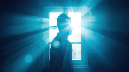 Exploring term life insurance insights a profound reflection in a dimly lit room personal development minimalistic view