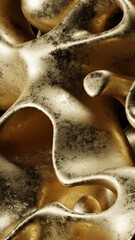 Abstract Golden Textures. Modern abstract 3D illustration with clean composition and soft lighting. Ideal for technology projects, branding, web design, presentations and social media.