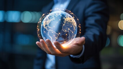 Dynamic global network connection in hand for business success