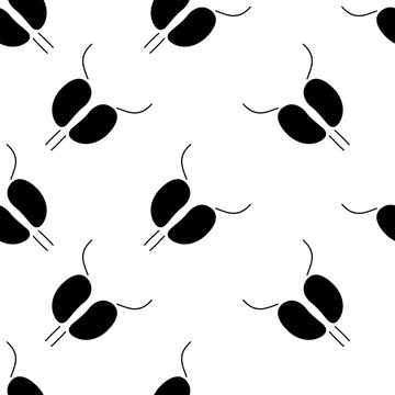 prostatitis seamless pattern isolated on transparent background.