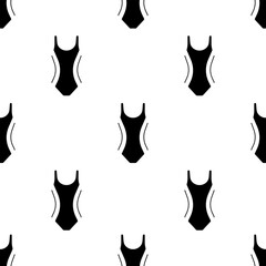 swimsuit seamless pattern isolated on transparent background.