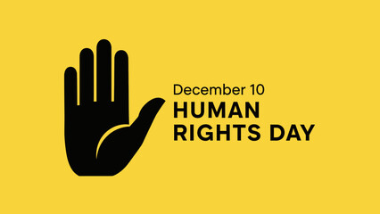 Human Rights Day Banner Celebrating Freedom and Justice on December 10th