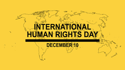 International Human Rights Day Global Awareness Illustration