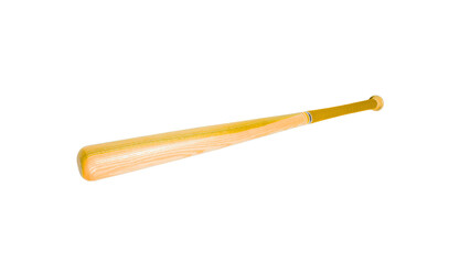 A classic wooden baseball bat, a staple of the sport, ready for action on the field