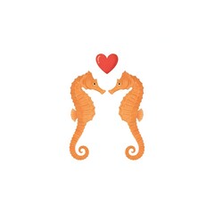 Seahorse Valentine Kiss