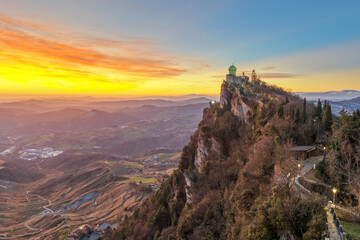 The Republic of San Marino with the Second Tower 1985