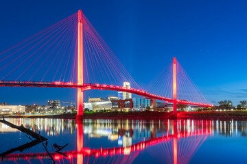 Omaha, Nebraska, USA Skyline on the River 1941