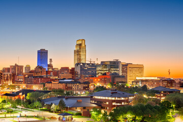 Obraz premium Omaha, Nebraska, USA Downtown Cityscape 1946