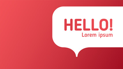 Abstract speech bubble background vector illustration.