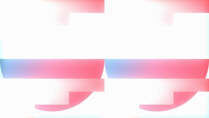 Fototapeta premium Abstract Glitch Gradient Background with Pink and Blue Shapes