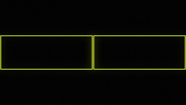 Abstract Neon Split Screen Frame Graphic