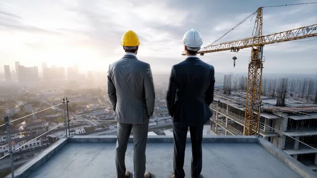 Executive skyline watcher: commercial property, housing development, capital allocation, strategic partnership, business innovation, sustainable growth, urbanization, leadership vision,