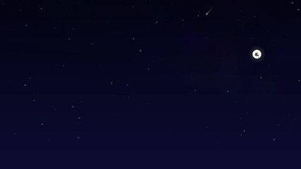 Creative high quality design element video for website designers showcasing modern visuals and animations in a dark night sky setting