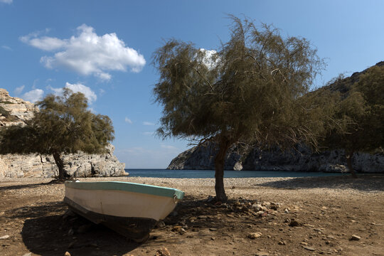 Vitsilia beach on Fourni island, Greece	