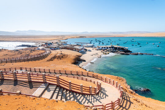 views of paracas national park in Peru