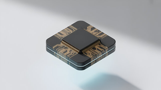 High-tech computer chip representing innovation and the future of digital processing