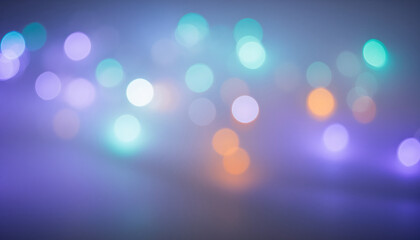 Colorful bokeh lights shine bright for a defocused Christmas holiday background design