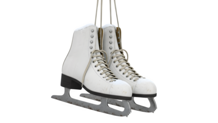 ice skates isolated on white transparent background
