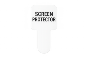 Screen protector label for mobile display protection