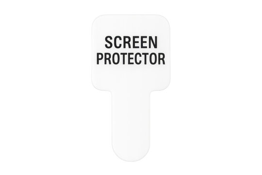 Screen protector label for mobile display protection