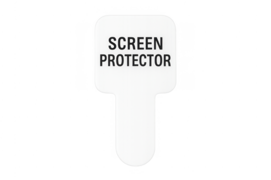 Screen protector label for mobile display protection
