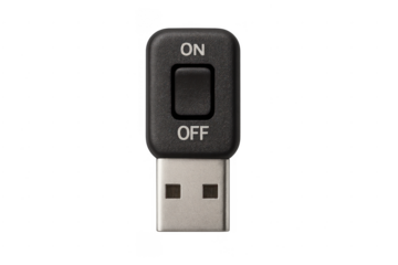 Usb drive with on off switch controlling data flow
