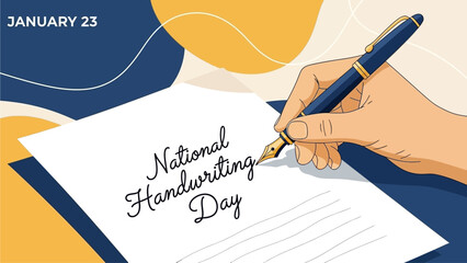Celebrate National Handwriting Day on January 23rd with a beautifully crafted message, perfect for social media, blog posts, and educational content that inspires creativity