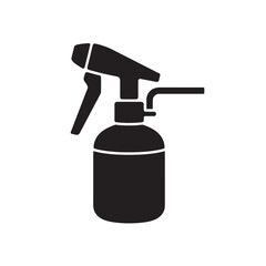 Obraz premium Spray bottle icon simple flat vector illustration isolated on white background for cleaning and gardening
