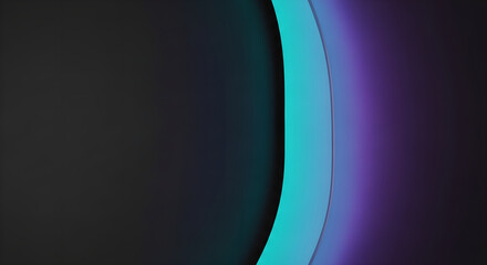 Abstract Background Modern Design Gradient Wave Black Blue Purple Copy Space