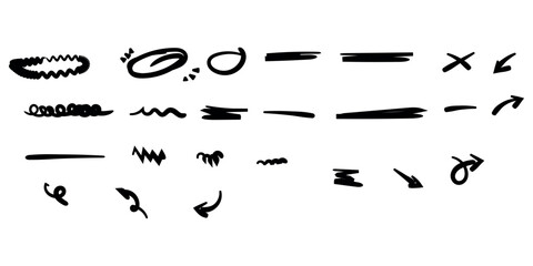 Squiggle pattern memphis. Abstract line and shapes. Fun and colorful children's party pattern. Isolated vector illustrations on white background.