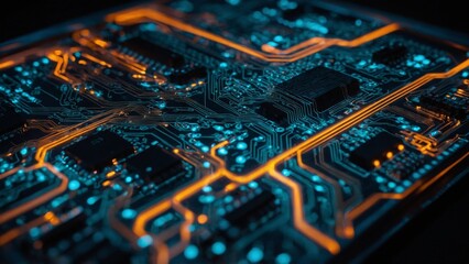 Glowing circuit in the dark