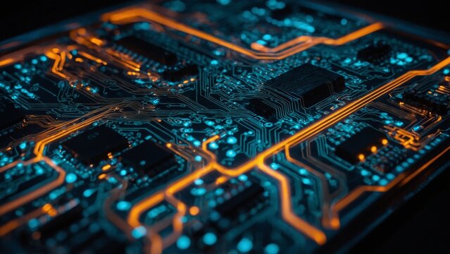 Glowing circuit in the dark