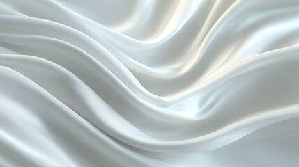 Obraz premium Ultra-soft white silk-like waves with subtle silver shimmer create a calm, elegant winter celebration atmosphere.