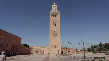 Koutoubia Mosque Tower in Marrakech
