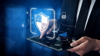 Cyber security protection and cyber security strategies against cyber threats, system hacks, digital breaches, network attacks, and safeguarding data with strong cyber security infrastructure. Muxer