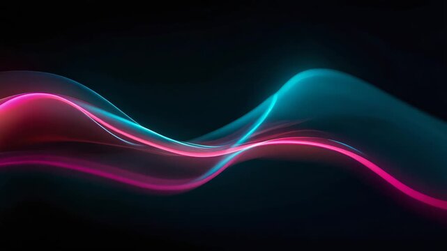Futuristic Neon Light Painting Background